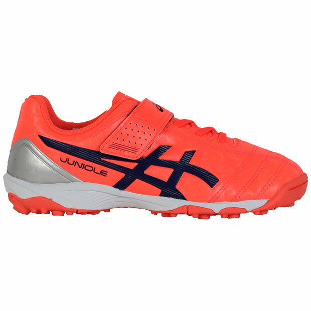 ジュニア ジュニオーレ 5 TF　フラッシュコーラル×ピーコート　【asics|アシックス】サッカージュニアトレーニングシューズ1104a009-705