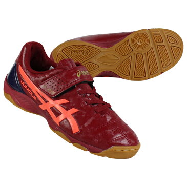 ジュニア ジュニオーレ 5 IN　バーガンディ×フラッシュコーラル　【asics|アシックス】サッカージュニアトレーニングシューズ1104a010-601