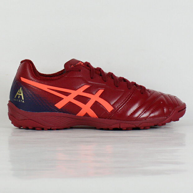 ジュニア ULTREZZA AI GS TF　バーガンディ×フラッシュコーラル　【asics|アシックス】サッカージュニアトレーニングシューズ1104a014-600