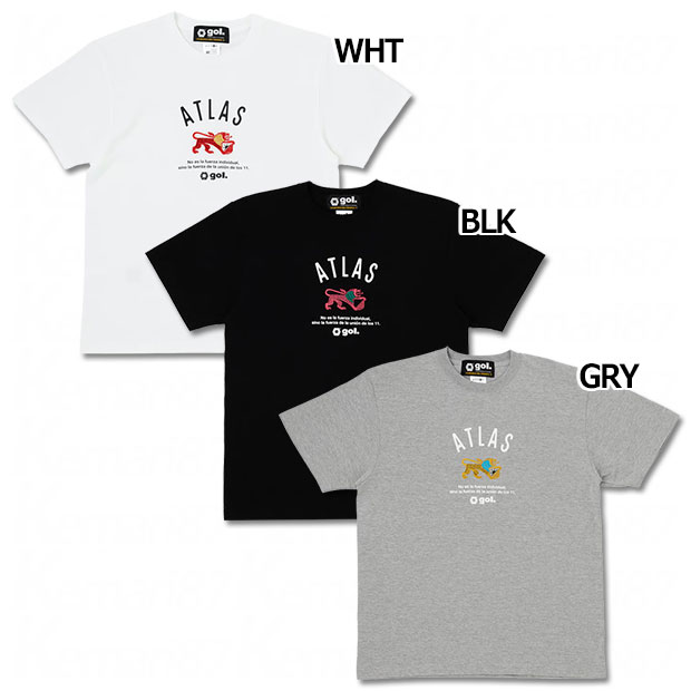 Rakuten - 【5/16 AM1時59分までポイント10倍】ATLAS 半袖Tシャツ　【gol|ゴル】サッカーフットサルウェアーg592-009