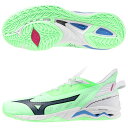 【10/20 ポイント10倍】ウエーブ ミラージュ 5 ネオミント×ブラック 【MIZUNO|ミズノ】ハンドボールシューズx1ga235087