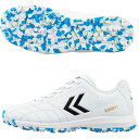 【ポイント10倍】ジュニア ヴォラート 3 TF Jr. ホワイト×サックス 【hummel|ヒュンメル】サッカージュニアトレーニングシューズhjs2134-1...