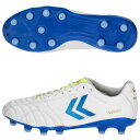 【ポイント10倍】ヴォラート 3 PRO SUPERWIDE ホワイト×ライトブルー 【hummel|ヒュンメル】サッカースパイクhas1244sw-1067