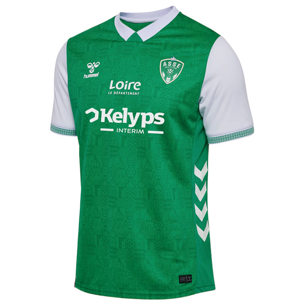 【12/4 20時よりポイント15倍】サンテティエンヌ 25-26 ホーム 半袖レプリカユニフォーム 【hummel|ヒュンメル】クラブチームレプリカウェアーh...