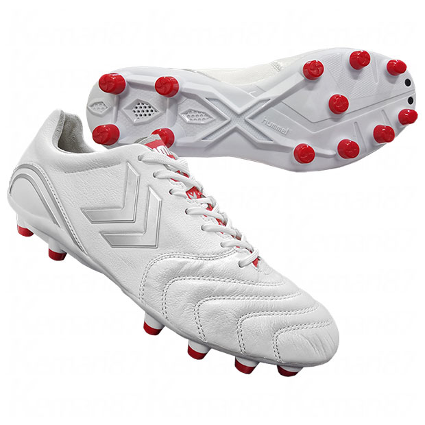 ヴォラート 2 ホワイト×レッド 【hummel|ヒュンメル】サッカースパイクhas1240r-1020ネット注文 サッカー 用品 セール