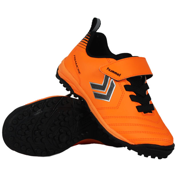 ジュニア プリアモーレ 5 V TF Jr. オレンジ×ブラック 【hummel|ヒュンメル】サッカージュニアトレーニングシューズhjs2124-3590ネット注文 サッカー 用品 セール
