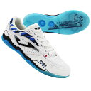 【ポイント15倍】FS リアクティブ TF ホワイト×ブルー 【JOMA|ホマ】サッカーフットサルトレーニングシューズfsw2432tf