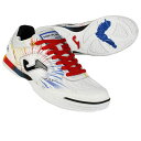 【ポイント15倍】トップフレックス IN ホワイト×レッド 【JOMA|ホマ】フットサルシューズtopw2476in