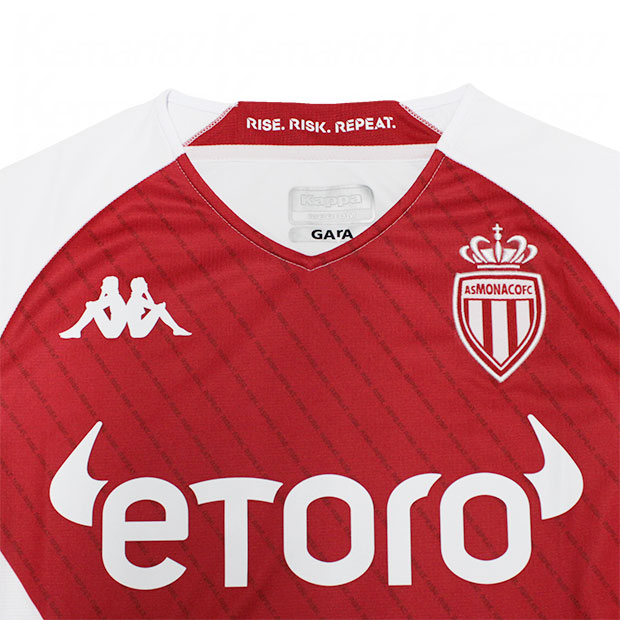 モナコ 22-23 ホーム 半袖レプリカユニフォーム 【kappa|カッパ】クラブチームレプリカウェアー34185uw-c00セール サッカー 用品 セール