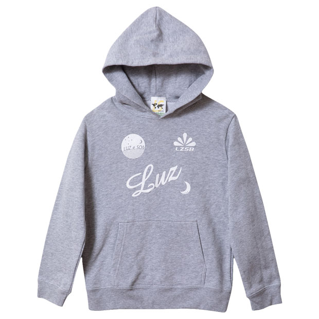 【12/4 20時よりポイント10倍】STANDARD プルオーバーパーカー グレー×ホワイト 【LUZ e SOMBRA|ルースイソンブラ】サッカーフットサル...