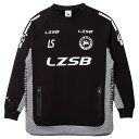 P100 ストレッチスウェットクルートップ　ブラック　【LUZ e SOMBRA|ルースイソンブラ】サッカーフットサルウェアーf2011110-blk