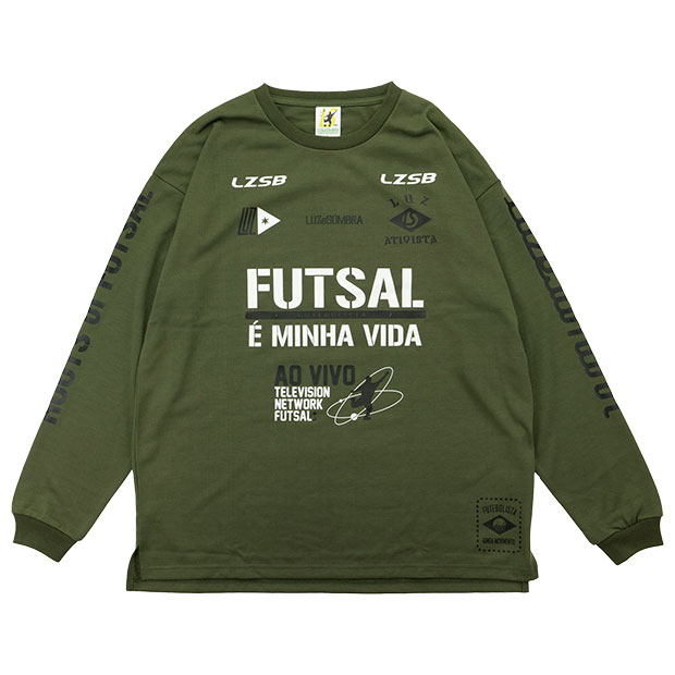 FD FUTEBOLISTA コットンライク長袖Tシャツ　カーキ　【LUZ e SOMBRA|ルースイソンブラ】サッカーフットサルウェアーl1212002-khkのサムネイル