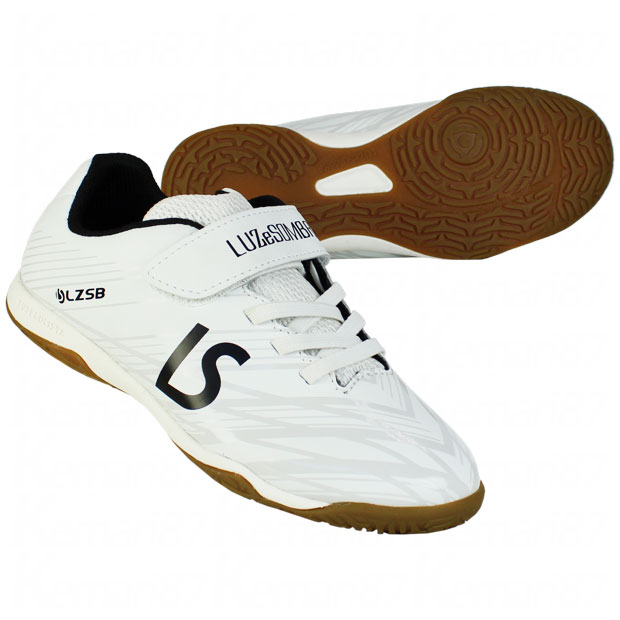 ジュニア FUTEBOLISTA 2 IN VELCRO　ホワイト　【LUZ e SOMBRA|ルースイソンブラ】ジュニアフットサルシューズf2222501-wht