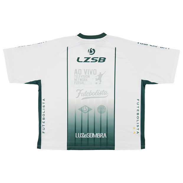 1D TROLL 半袖ユニフォームシャツ ホワイト×グリーン 【LUZ e SOMBRA|ルースイソンブラ】サッカーフットサルウェアーl1221003-wgnネット通販 サッカー 用品 セール