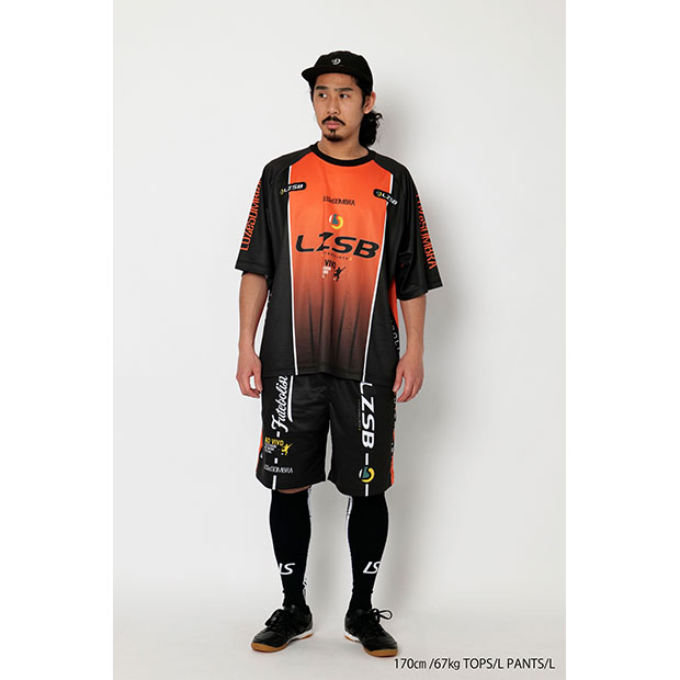 1D TROLL ユニフォームパンツ ブラック×オレンジ 【LUZ e SOMBRA|ルースイソンブラ】サッカーフットサルウェアーl1221004-blkorg通販 サッカー 用品 セール