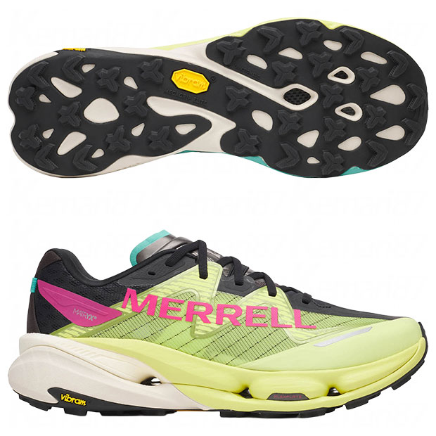 商品詳細メレル、大人/メンズ用ランニングシューズ。 Merrell Test Lab(MTL)が5年をかけて辿り着いた、ブランド史上最高峰のトレイルレーシングシューズ。トップアスリートとの共同開発のもと、154回に及ぶプロトタイプテストを重ね、スピード、安定性、推進力、そのすべてを妥協なく磨き上げた一足。PEBAベースFloatProフォーム、Carbon Fiber FlexPlate、高耐久FloatProフォームによる革新的なSpeedARCミッドソールシステムが、圧倒的な推進力とスムーズなライド感を実現。Matryx×KevlarアッパーとVibram MegaGrip Eliteアウトソールが、テクニカルなトレイルでも優れた耐久性とグリップ力を発揮。 カラー：45TH ANNIVERSARY 発売：2026年10月(NEWモデル)◆機能性ソックスでパフォーマンス向上 ◆機能性インソールでパフォーマンス向上 ◆雨ぬれな〜い超撥水スプレー