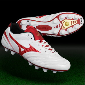 モナルシーダ2JAPANスーパーホワイトパール×レッド【MIZUNO|ミズノ】サッカースパイクp1ga172162