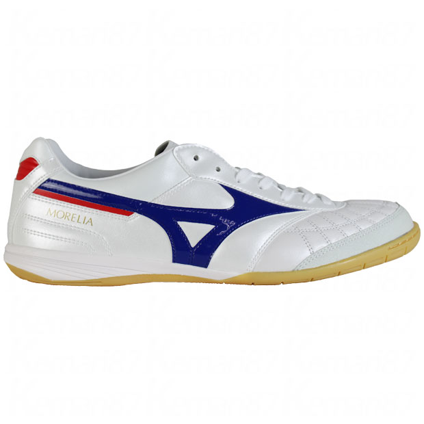 モレリアSALAJAPANINホワイトtimes;ブルー【MIZUNO|ミズノ】フットサルシューズq1ga210025