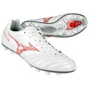 【ポイント15倍】モナルシーダ NEO 3 ワイド ELITE ホワイト×レッド 【MIZUNO|ミズノ】サッカースパイクp1ga242160