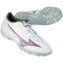 【ポイント10倍】ジュニア ミズノアルファ SELECT Jr AS ホワイト 【MIZUNO|ミズノ】サッカーフットサルジュニアトレーニングシューズp1ge2...