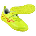 【ポイント10倍】ジュニア モナルシーダ NEO 3 CLUB KIDS AS セーフティーイエロー×フェアリーコーラル 【MIZUNO|ミズノ】サッカーフット...