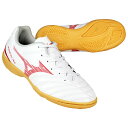 【ポイント10倍】ジュニア モナルシーダ NEO 3 SELECT Jr IN ホワイト×レッド 【MIZUNO|ミズノ】ジュニアフットサルシューズp1gg24...