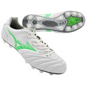 【ポイント10倍】モナルシーダ NEO 3 WIDE ELITE スーパーホワイトパール×ネオングリーン 【MIZUNO|ミズノ】サッカースパイクp1ga252...