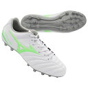 【10/20 ポイント10倍】モナルシーダ NEO 3 SELECT MG ホワイト×ネオングリーン 【MIZUNO|ミズノ】サッカースパイクp1ga25263...