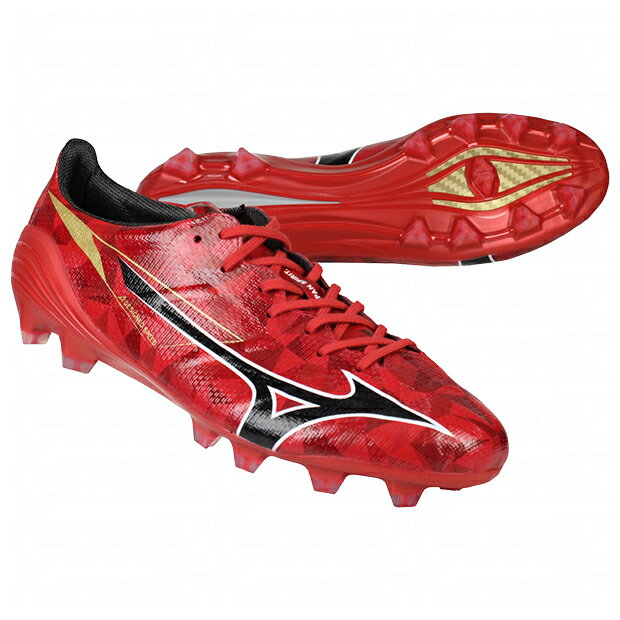 ミズノアルファ 2 JAPAN　ルビーレッド×ブラック　【MIZUNO|ミズノ】サッカースパイクp1ga256060
