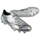 【ポイント10倍】ミズノアルファ 2 PRO ギャラクシーシルバー×ネイビー 【MIZUNO|ミズノ】サッカースパイクp1ga256404