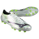【ポイント10倍】ミズノアルファ 2 PRO ホワイト×シルバーイリディセント 【MIZUNO|ミズノ】サッカースパイクp1ga256409