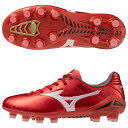 【ポイント10倍】ジュニア モナルシーダ NEO 3 PRO Jr ルビーレッド×ホワイト 【MIZUNO|ミズノ】サッカージュニアスパイクp1gb252060