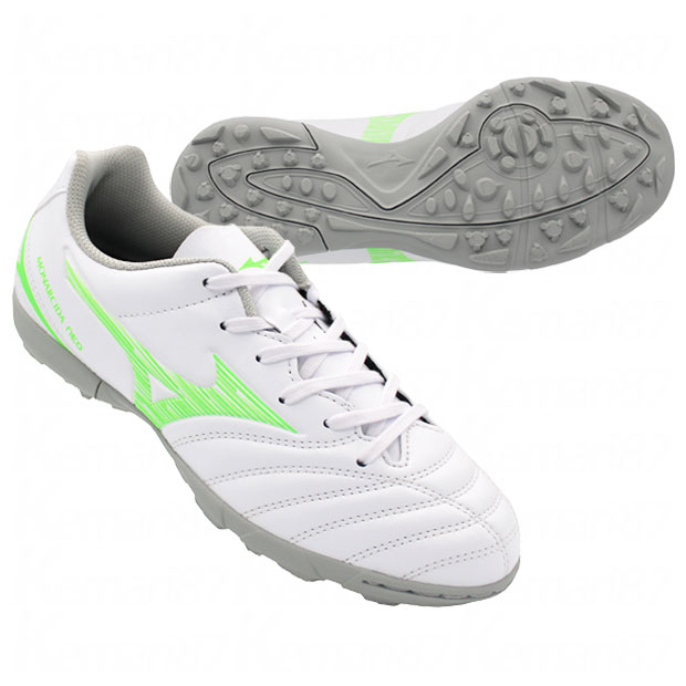 ジュニア モナルシーダ NEO 3 SELECT Jr AS ホワイト×ネオングリーン 【MIZUNO|ミズノ】サッカーフットサルジュニアトレーニングシューズp...