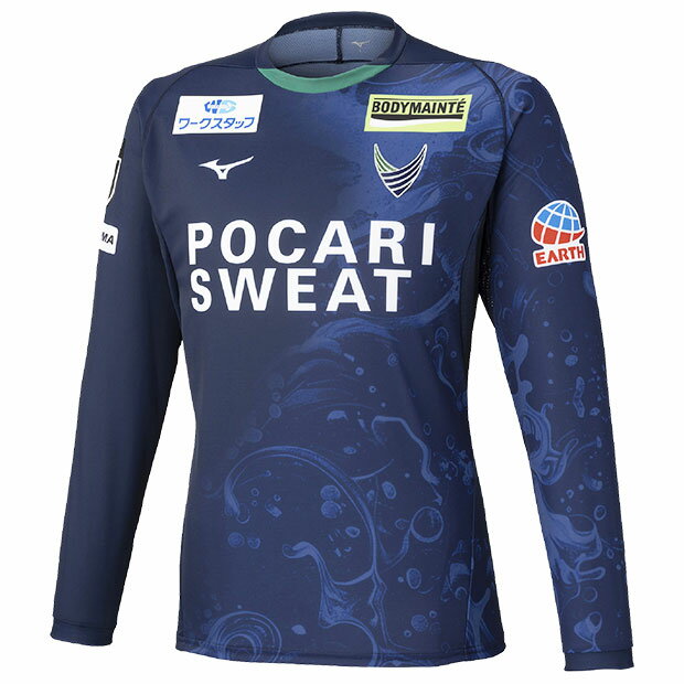 【12/4 20時よりポイント10倍】徳島ヴォルティス 2025 ホーム 長袖オーセンティックユニフォーム 【MIZUNO|ミズノ】クラブチームレプリカウェアー...