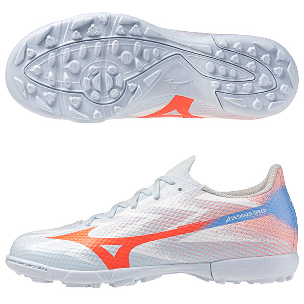 MIZUNO サッカートレーニングシューズ ホワイト ブルー 24.5㎝ MIZUNO
