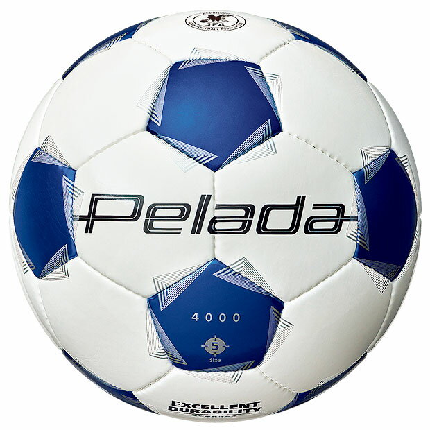 ペレーダ4000　ホワイト×ブルー　【molten|モルテン】サッカーボール5号球f5k4000-wb