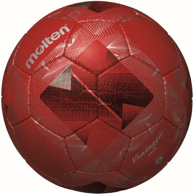 ヴァンタッジオ 3000　メタリックレッド×レッド　【molten|モルテン】サッカーボール5号球f5n3000-rr