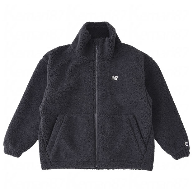 【ポイント10倍】ジュニア ボアジャケット　ブラックトップ　【NewBalance|ニューバランス】サッカーフットサルジュニア防寒ウェアーabj45510-ack