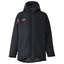 パデッドハーフコート ブラック 【NewBalance|ニューバランス】サッカーフットサル防寒ウェアーamj45262-bk