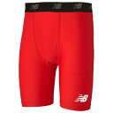 【ポイント10倍】ジュニア ストレッチインナーパンツ レッド 【NewBalance|ニューバランス】サッカーフットサルジュニアウェアーjjpf7386-red