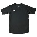 【10/20 ポイント10倍】ジュニア 半袖ゲームシャツ ブラック 【NewBalance|ニューバランス】サッカーフットサルジュニアウェアーjjtf0487-...