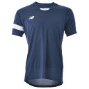 【ポイント10倍】ジュニア 半袖ゲームシャツ ネイビー×ホワイト 【NewBalance|ニューバランス】サッカーフットサルジュニアウェアーjjtf0489-n...