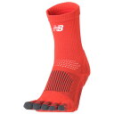 【ポイント10倍】5本指グリップソックス レッド 【NewBalance|ニューバランス】サッカーフットサルウェアーlas45682-red