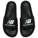 【4/20 ポイント10倍】50 SLIDE スポーツサンダル D　ブラック×ホワイト　【NewBalance|ニューバランス】サッカーフットサルサンダルsuf050e2d