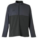 【ポイント10倍】ジャガードトラックニットハーフジップトップ チャコールグレー 【NewBalance|ニューバランス】サッカーフットサルウェアーamt5520...