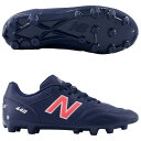 【ポイント15倍】ジュニア 442 V2 ACADEMY HG JNR W ネイビー×レッド 【NewBalance|ニューバランス】サッカージュニアスパイクjs43hmp2w