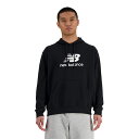 【10/20 ポイント10倍】Sport Essentials スタックドロゴスウェットフーディ ブラック 【NewBalance|ニューバランス】サッカーフッ...