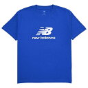 【7/11 21時からポイント15倍】NB Stacked Logo 半袖Tシャツ ブルージェムストーン 【NewBalance|ニューバランス】サッカーフット...