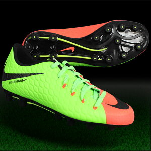 ジュニアハイパーヴェノムフェロン2HG-Eエレクトリックグリーン×ブラック【NIKE|ナイキ】サッカージュニアスパイク852596-308