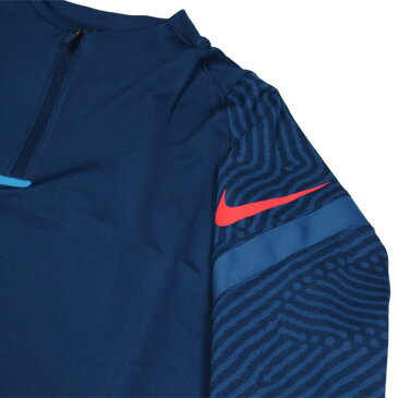 DRI-FIT ストライク 長袖ドリルトップ　ヴァレリアンブルー　【NIKE|ナイキ】サッカーフットサルウェアーcd0565-432